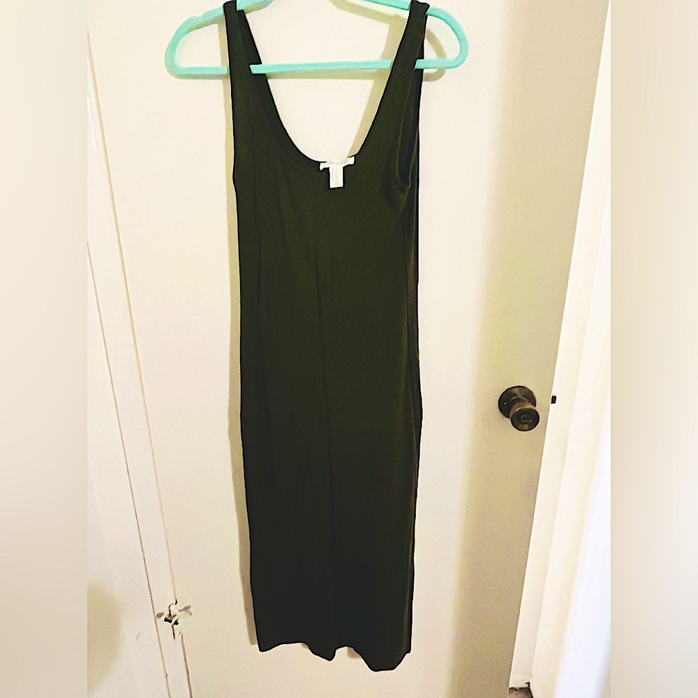 Green tank dress